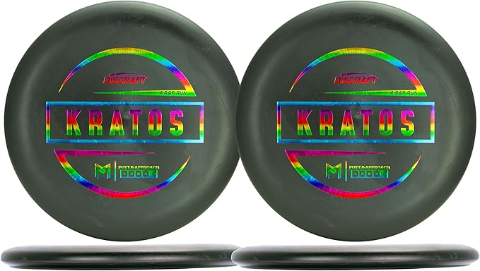 Discraft Paul McBeth First Run Kratos Putter Two Pack - Putt & Approach Discs - 173-174g, Matching Color & Foil, Paul McBeth Collection - Foil Types Will Vary