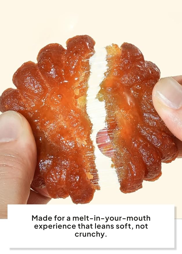 Korean Food Hongsamjin Yakgwa Honey Glazed Donut Cookies – 30 Individually Wrapped Korean Honey Pastry Bites with Red Ginseng – Chewy Traditional Snack & Gift Set