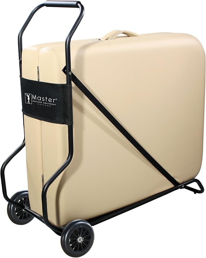 Master Massage Universal Foldable Massage Table Cart for Portable Massage Beds- Lightweight Massage Table Folding Travel Skate with Large Rubber Wheels Fits Most Brands & Sizes