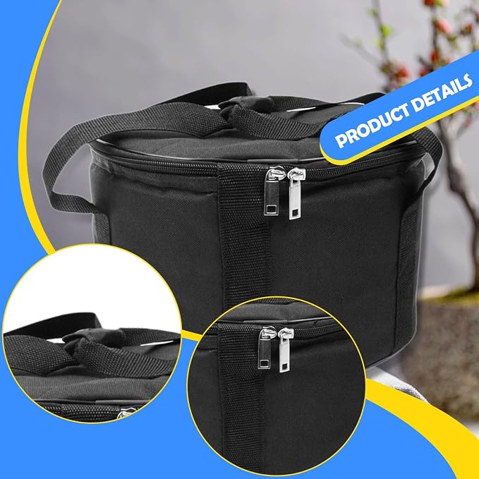 DuskHaven Carrying Bag Storage Case Portable Padded Liner Oxford Dedicated Mallet Pocket Suitable for Meditation Yoga Practice Camping