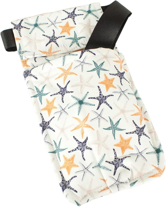 Appease Massage Lotion Bottle Holster - Fun and Stylish Washable Holsters - 100% Cotton Duck Cloth - Removable Belt, Use Ours or Your Own. Our Belt Fits 26-44 Inch Waists - Starfish