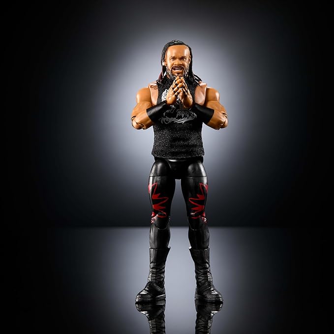 Mattel WWE Elite Action Figure & Accessories, Series #118, 6-inch Collectible Jacob Fatu with 25 Articulation Points & Swappable Hands