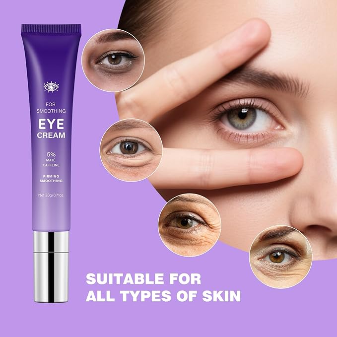 Caffeine Eye Stick Cream Reduces Fine Lines,Dark Circles,Anti-Wrinkle,Hydrating Eye Balm for Puffy Eyes,Softens& Nourish Skin