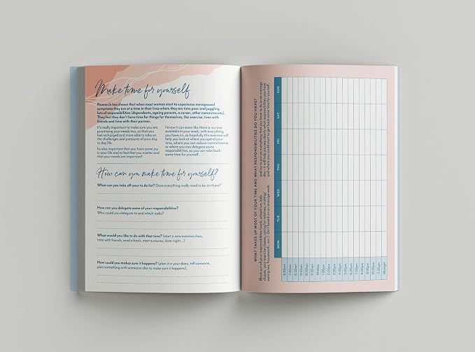 Menopause Coaching journal, Menopause Diary, supporting you through the menopause and get the life you want