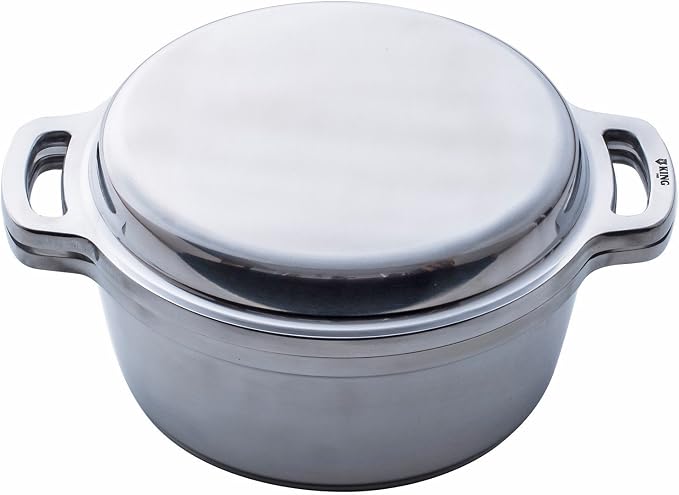 HAL Musui 600032 KING Anhydrous Pot (R) 18 Double Handed Pot, 7.1 inches (18 cm), Waterless Cooking, 8 in 1 Pot, Made in Japan