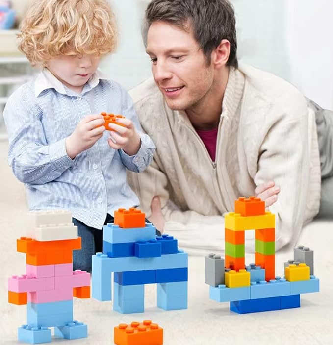 Bulk Red Building Bricks, Classic Building Blocks Compatible with All Major Brands