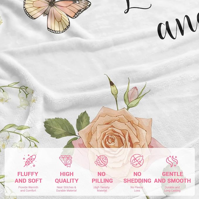 COMFAR Christian Gifts for Women Faith, Inspirational/Religious/Spiritual Gifts for Adults, Soft Throw Blankets for Women/Men, Personalized Blankets for Adults 50"x 60"