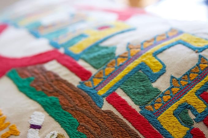 Catstudio Santa Fe Embroidered Decorative Throw Pillow