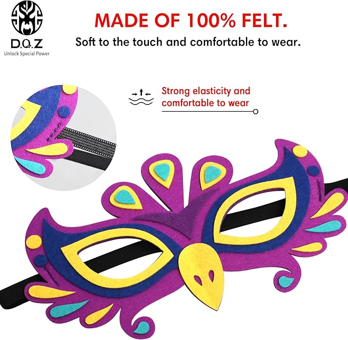 D.Q.Z Bird-Wings-Costume for Kids Dress Up, Felt Feathered Owl Parrot Chicken Animal Role Play Costume, Gift for Girl Boys