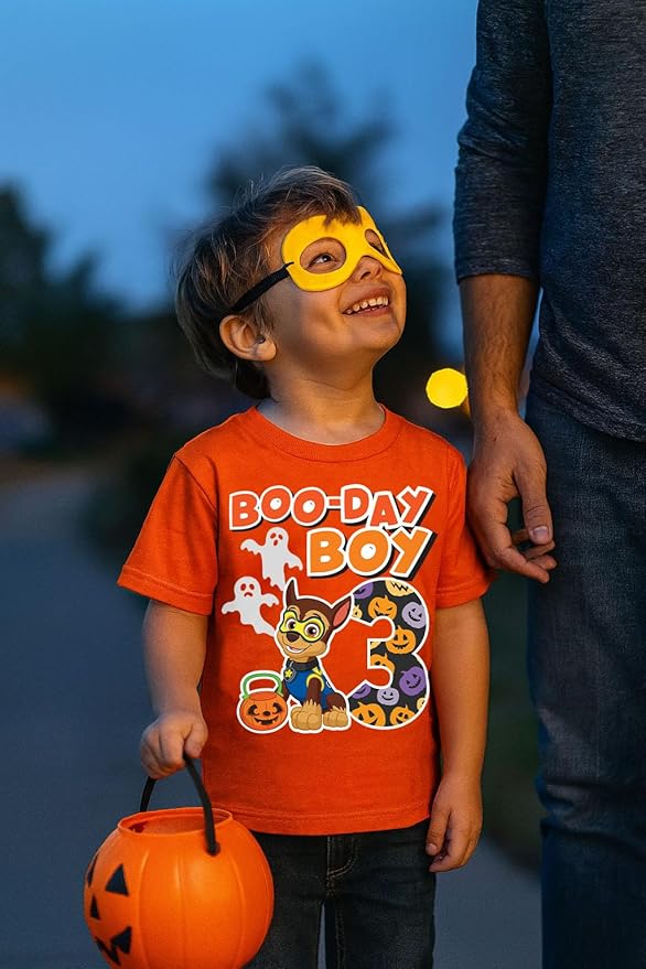 Paw Patrol Chase 3rd Birthday Boy Shirt - Toddler T-Shirt Gift Outfit for Party - Clothes for 3 Year Old Boys