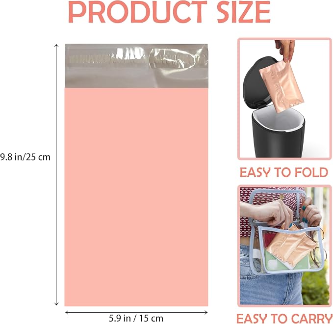 Sanitary Napkin Disposal Bags, 200 Pcs Disposable Sanitary Bag with Self-sealing Seals for Women, Personal Feminine Hygiene Disposal Bags