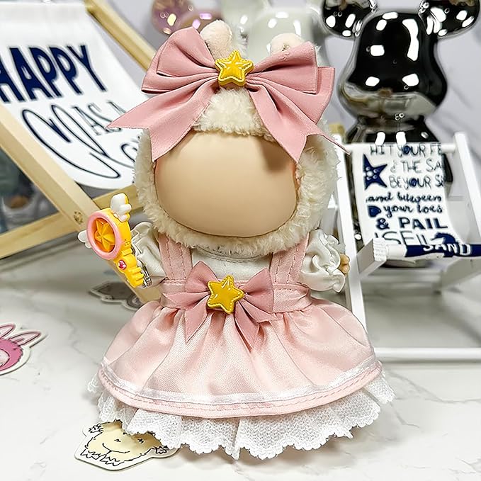 Clothes Fit for 17CM Doll, Fashion Doll Clothes Outfit Set Cute Theme Designer Toys Dress Accessories for Collector Fans Display (Charm Girl)