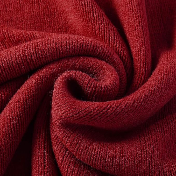 Homiest Red Knitted Throw Blanket with Fringe, 50x60 Inch | Pure Acrylic, Lightweight & Breathable, All-Season Use, Machine Washable, Wrinkle & Fade Resistant, for Couch Sofa And Bed