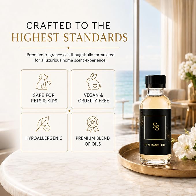 Luxury Hotel Diffuser Oil for Hotels and Homes - Aromatherapy Oils for use with an Essential Oil Diffuser at Home - Fragrance-Scent Diffuser Oil Blend (The Penthouse) 4.05fl oz (120ml)