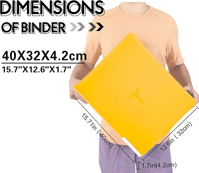 Top Loader Binder for Cards, 9 Pocket, Holds Up to 360 Toploaders with Ringless 20 Double-Sided Sleeves, Side Loading Top Loader Card Binder with Zipper for Trading Sports Cards in 3" x 4" Toploaders
