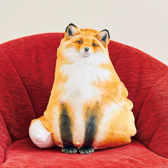 Sew Butiful Fox Stuffed Animal, Fox Plush Pillow, Cute Plushies, Throw Pillow Doll Plush Toys Birthday Gift for Girls Boys Girlfriend Kids (Small 10inch)