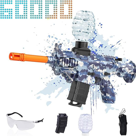 Electric Gel Ball Blaster Toys-Eco-Friendly Splatter Ball Blaster,Automatic Outdoor Games Toys for Activities Team Game(Blue)