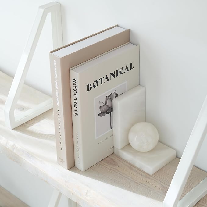 ZICOTO Beautiful Decorative Books - Set of 2 Boxes Enhance Your Coffee Table, Bookshelf or Mantel Decor - Aesthetic Fake/Faux Books for Modern Home Decoration, Photo Storage and as a Keepsake Box