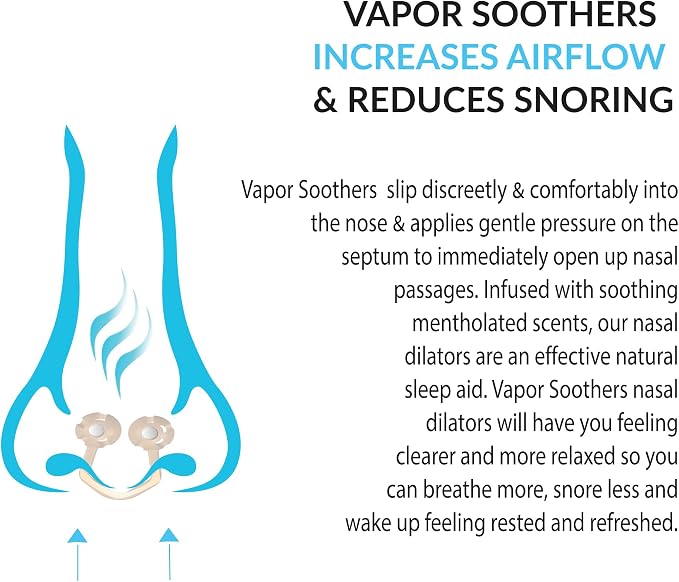 Nose Clips for Bad Smell by Vapor Soothers | Nasal Dilators for Breathing | Smell Nose Rings for Nurses | Instant Nasal Congestion Relief, Drug-Free | Wintergreen Scent - 4 Pouches, 8ct