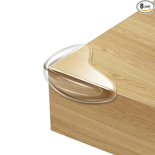8 Pack Corner Guards Clear Corner Protectors for Furniture Baby Proof Corner & Edges Cover Bumper Stop Child Head Injuries Tables, Furniture & Sharp Corners