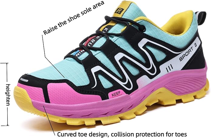 Women Hiking Shoes Casual Non-Slip Lightweight Comfortable Running Fashion Sneakers Walking Trekking Outdoor Shoes