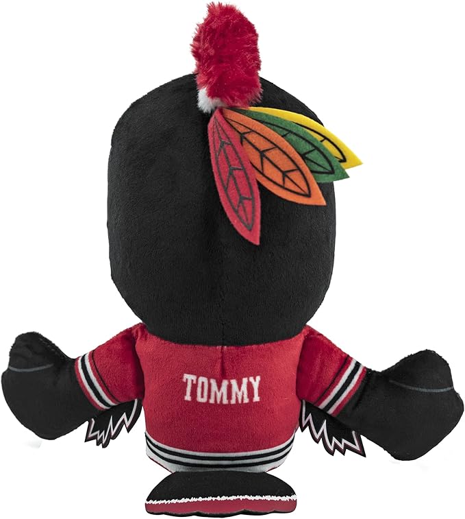Bleacher Creatures Chicago Blackhawks Tommyhawk 8" Kuricha Mascot Sitting Plush - Soft Chibi Inspired Mascot
