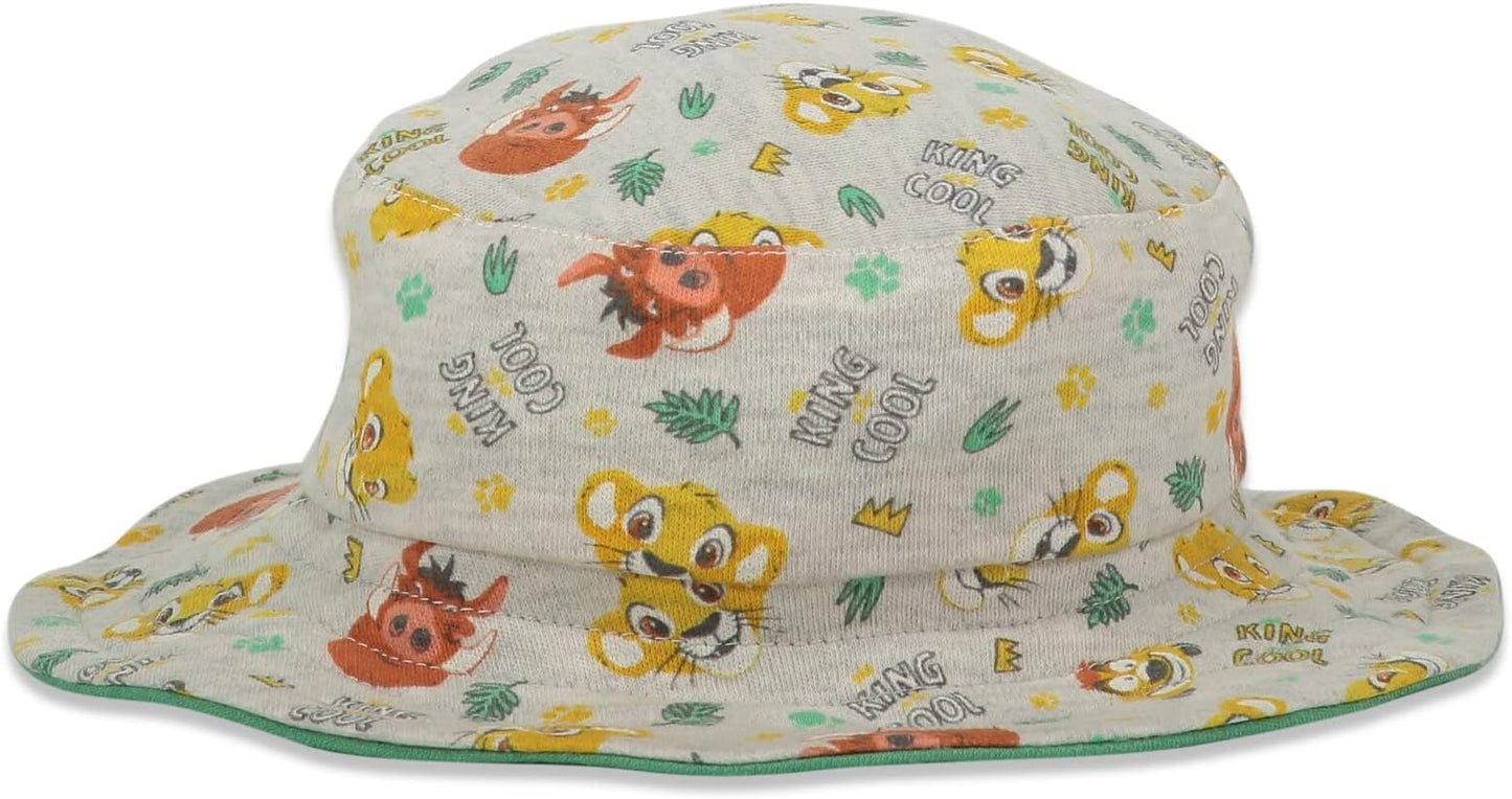 Disney Baby Romper and Reversible Bucket Sun Hat Outfit Set Newborn to Infant Sizes (Newborn - 24 Months)
