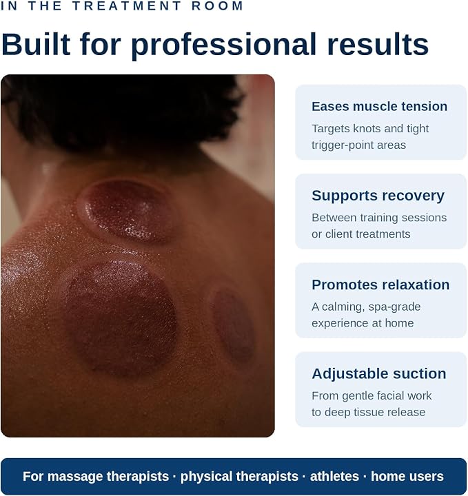 Myofascial Releaser Professional Cupping Therapy Set - 18 Multi-Sized Vacuum Cups with Two Hand Pumps and Detailed Cupping Book - Massage Cupping Set for Massage Therapists