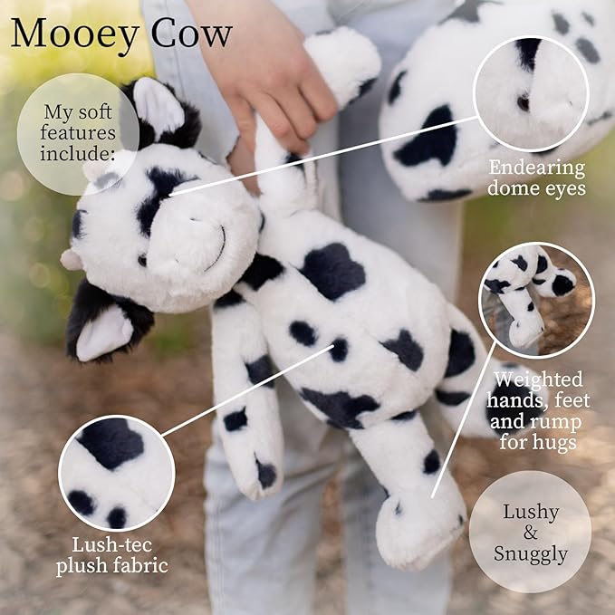World's Softest Plush Cow, Lushee, Large, 16" Stuffed Animal for Baby, Toddler, Kids, Adults - Cow Plush Toy-Adorable Toy Made from Kid-Friendly, Quality Materials