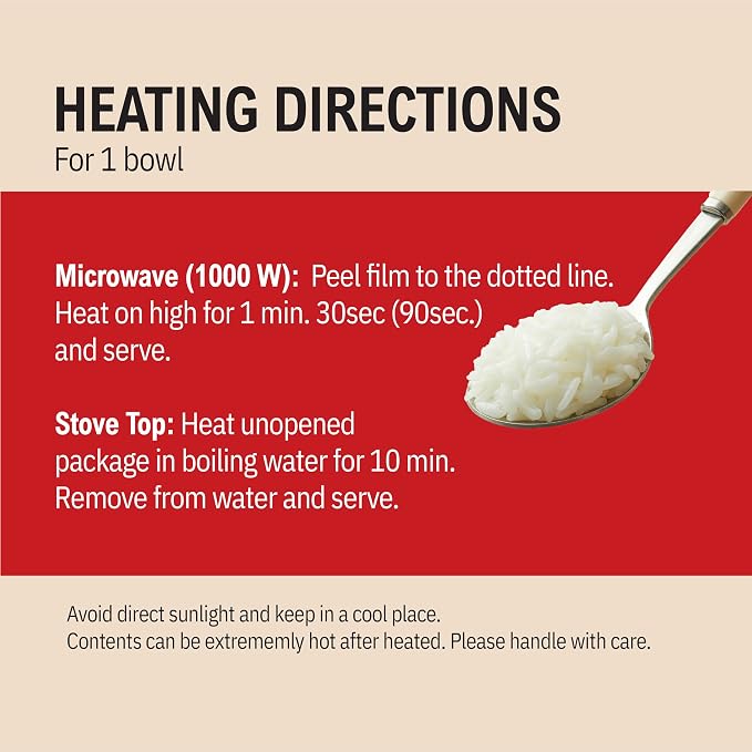 CJ Rice Cooked White Hetbahn, Gluten-Free & Vegan, Instant & Microwaveable, 7.4 Oz, 12 Count