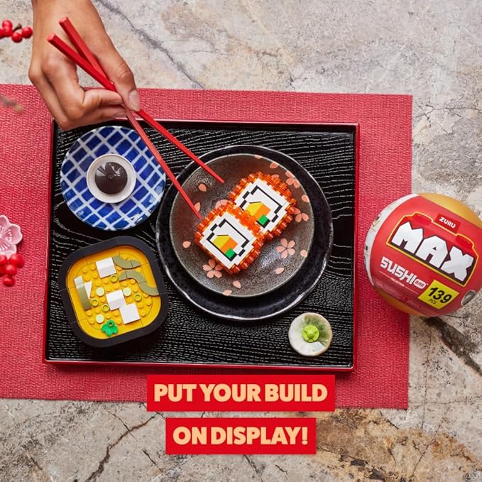 MAX Premium Sushi Building Bricks Capsule x2 Novelty Unboxing Toy Collectible Mini's by ZURU