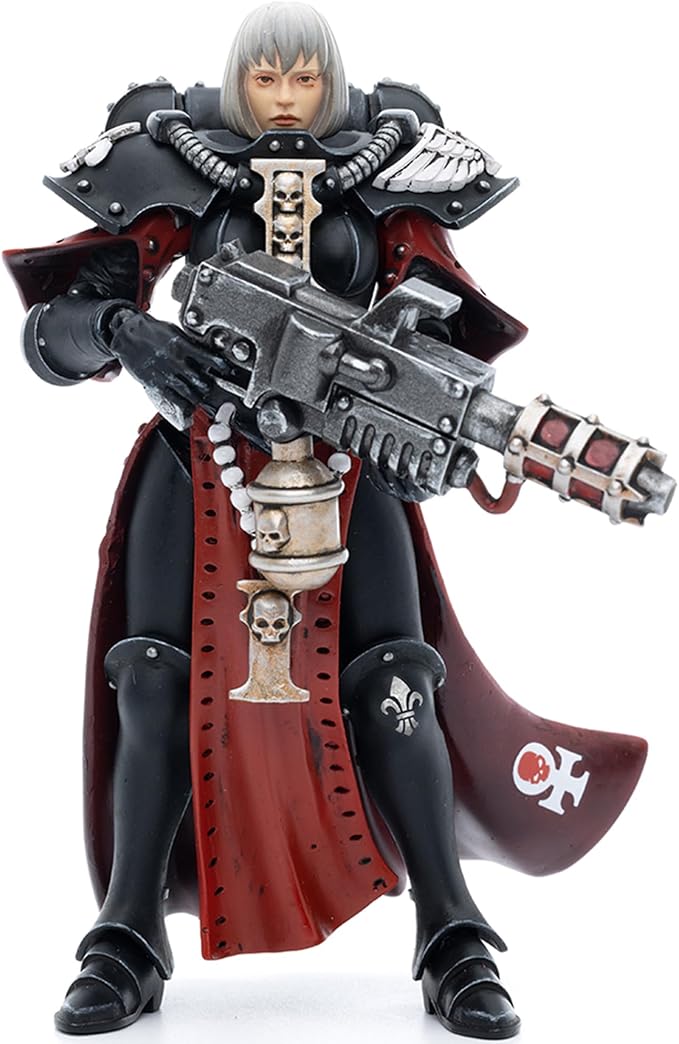 JOYTOY 1/18 Action Figures - Warhammer 40,000 Adepta Sororitas Battle Sister Sister Ludwenna - 4‘’,Classic Character,Collectible,Age 15 and Above