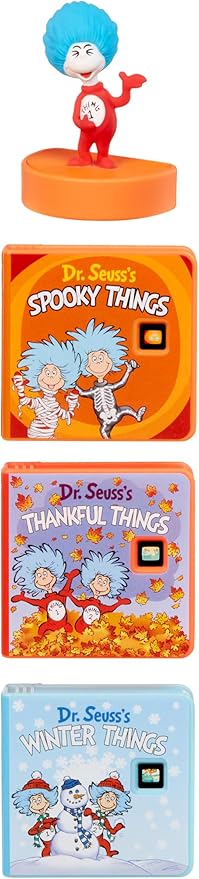 Little Tikes Story Dream Machine Dr. Seuss Thing 1 Collection, Storytime, Books, Audio Play Character, Gift and Toy for Toddlers and Kids Girls Boys Ages 3+ Years