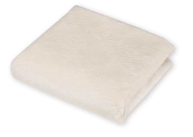American Baby Company Heavenly Soft Chenille Fitted Pack N Play Playard Sheet 27" x 39", Warm and Cozy Chenille Pack and Play Sheet, Cream, for Boys and Girls, Fits Most Mini Crib Mattresses