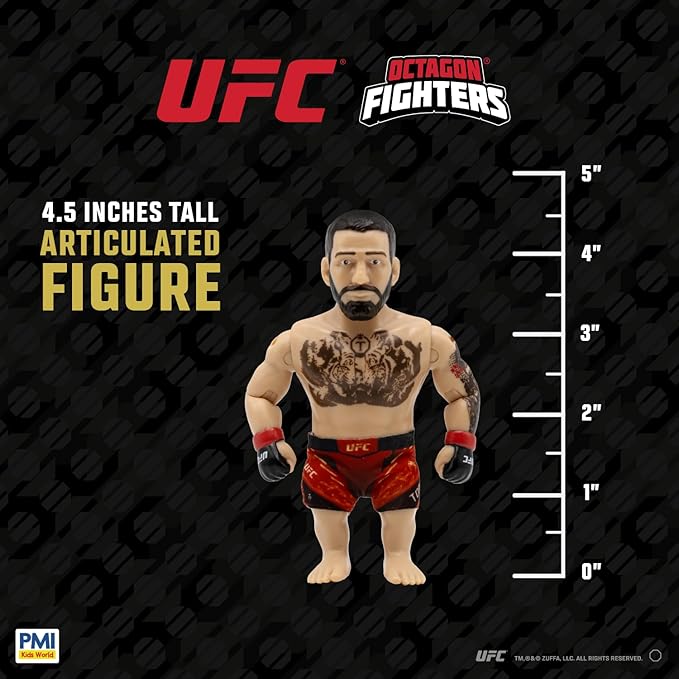 UFC 4.5-Inch Articulated Action Figures Legendary Fights 2-Pack Mystery Assortment – Includes 2 Fighters, Accessories and Championship Belt | Official UFC Collectible by PMI – Random 1 of 3