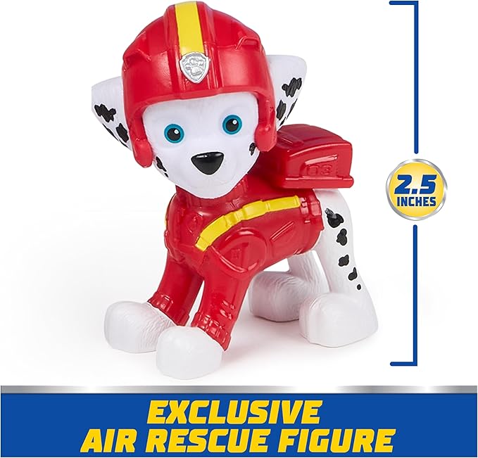 Paw Patrol: Air Rescue Marshall Action Figure & Hero Hydro Airplane Toy with Projectile Launcher & 2 Projectiles, Kids Toys for Boys & Girls Ages 3+