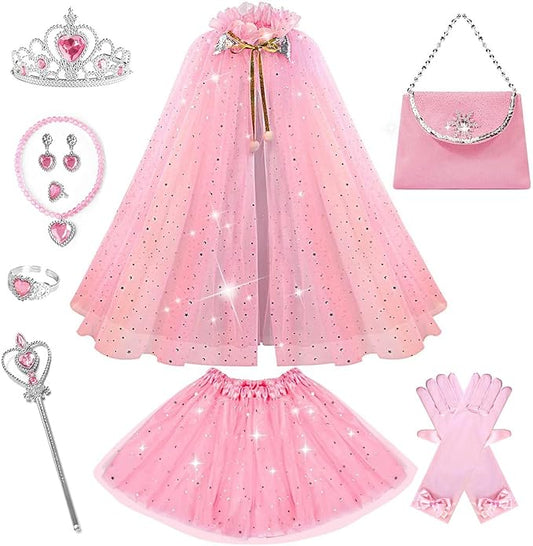 FKKFYY Rainbow Cape Cloak for Girl Princess