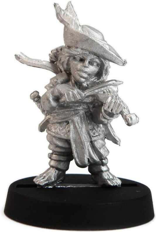 Stonehaven Halfling Bard Miniature Figure (for 28mm Scale Table Top War Games) - Made in USA