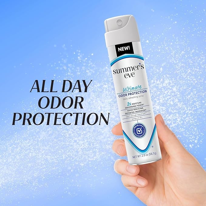 Summer's Eve Ultimate Odor Protection Bundle; 32ct Feminine Wipes, 3oz Whole Body Deodorant, and 2oz Deodorant Spray