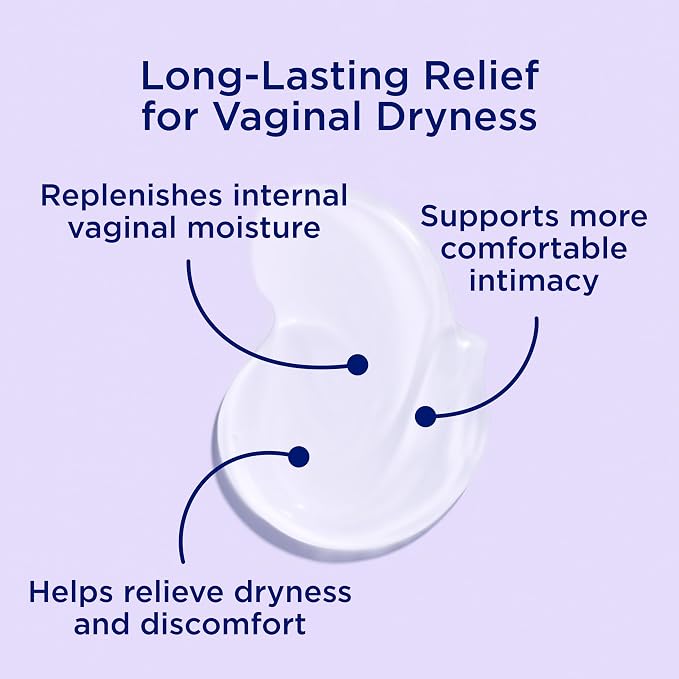Replens Long-Lasting Vaginal Moisturizer, Relieves Vaginal Dryness for Up to 3 Days, Fragrance Free, 14 Applications (Pack of 2)