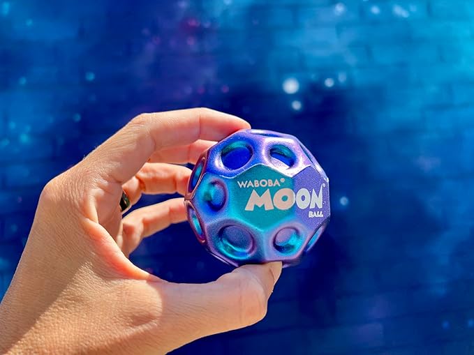 Waboba Metallic Moon Ball - Hyper Bouncy Ball - All Ages Extreme Bounce and Fun - Perfect for Active Play and Outdoor Games