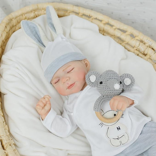 Lifelike Reborn Baby Dolls - 18 inch Realistic Baby Doll Weighted Newborn with Soft Body, Real Life Baby Girl Gift Set for Children and Collectors