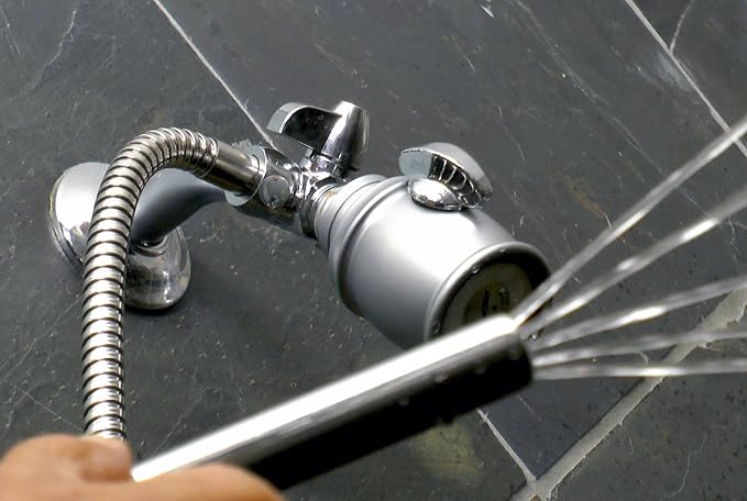 Cleanstream Shower Enema Set with 6 Ft Hose, 4 Silicone & Aluminum Tips