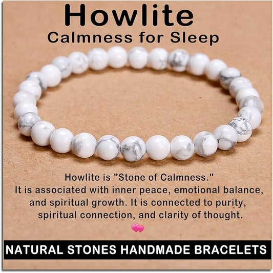AD Beads Handmade Gemstone Stretch Elastic Bracelet Crystal Healing Reiki Nature's Beauty and Spiritual Essence Unisex