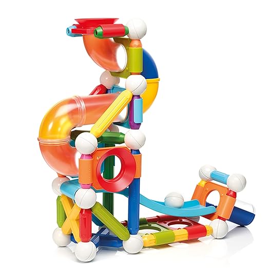SmartMax Mega Ball Run STEM Magnetic Discovery Building and Ball Run Set Featuring Safe, Extra-Strong, Oversized Building Pieces for Ages 3+
