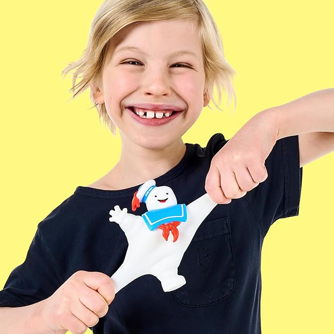 Heroes of Goo Jit Zu Ghostbusters Squishy Stay Puft Figure |Unique Goo Filling | Stretches Up to 3X Its Size | Stretch, Twist and Watch It Return to Its Original Size and Shape