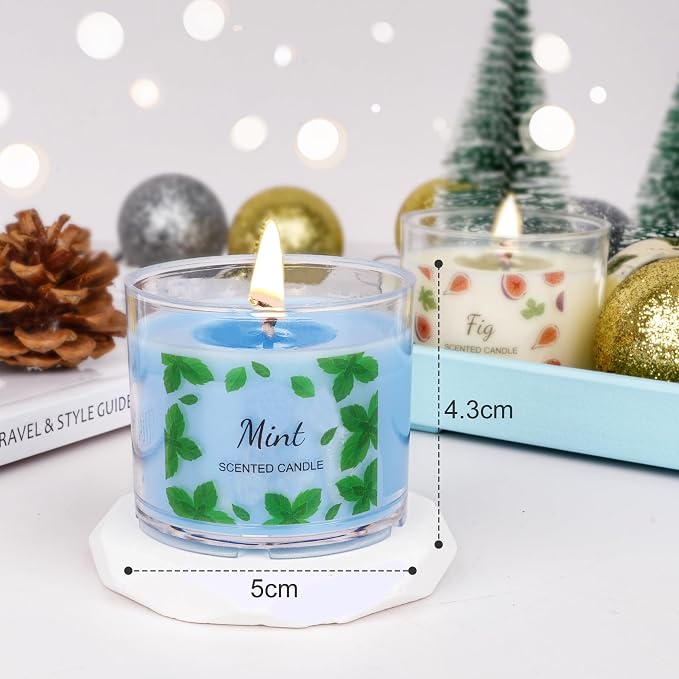 Scented Candles for Home, 12 Pack Candle Set for Women, Small Soy Candles Bulk, Mothers Day Gifts from Daughter - Mini Candle Gift Set for Bridesmaid Anniversary Birthday Valentines Christmas