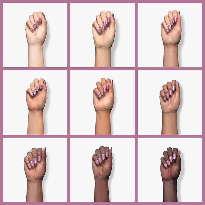 GAOY Jelly Nude Purple Gel Nail Polish, 16ml Sheer Neutral Translucent Soak Off Gel Polish, UV Light Cure for Nail Art DIY, 1721 Amethyst Crystal