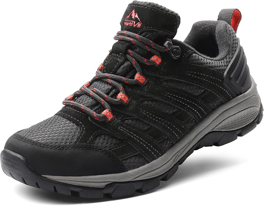 NORTIV 8 Women's Lightweight Hiking Shoes | Breathable Walking Sneakers Slip-Resistant For Outdoor Work Travel Daily Wear Wander