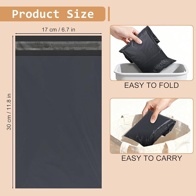 100 PCS Sanitary Napkin Disposal Bags, Feminine Hygiene Disposal Bags, Period Disposal Bag, Privacy and Discreet, Odor Sealing, Opaque Waste, Suitable for Tampons Tampons Pads, Gray-Black